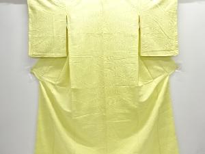 未使用品　抽象模様織出し色無地着物